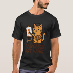 Camiseta Dibujante Artista de Gatos Divertido Profesor de A