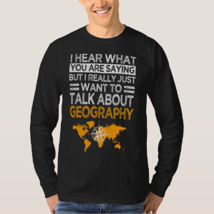 Camiseta Dibujante geógrafo habla de geografía geolo