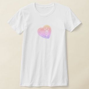 Camiseta Dibujar Impresiones Corazón Coquette