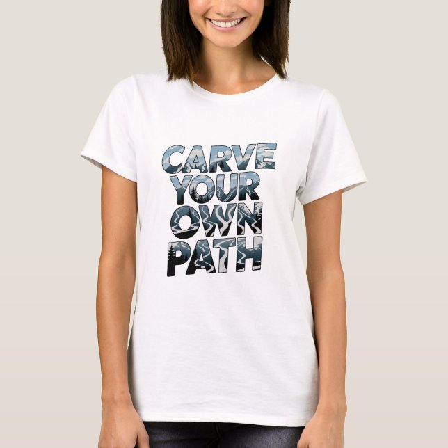 Camiseta Dibujar tu propio camino (Anverso)