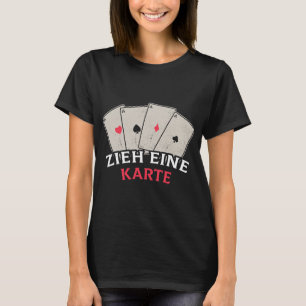 Camiseta Dibujar un asistente de cartas diciendo truco mági