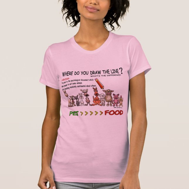 CAMISETA DIBUJE LA LÍNEA CARNISM (Anverso)