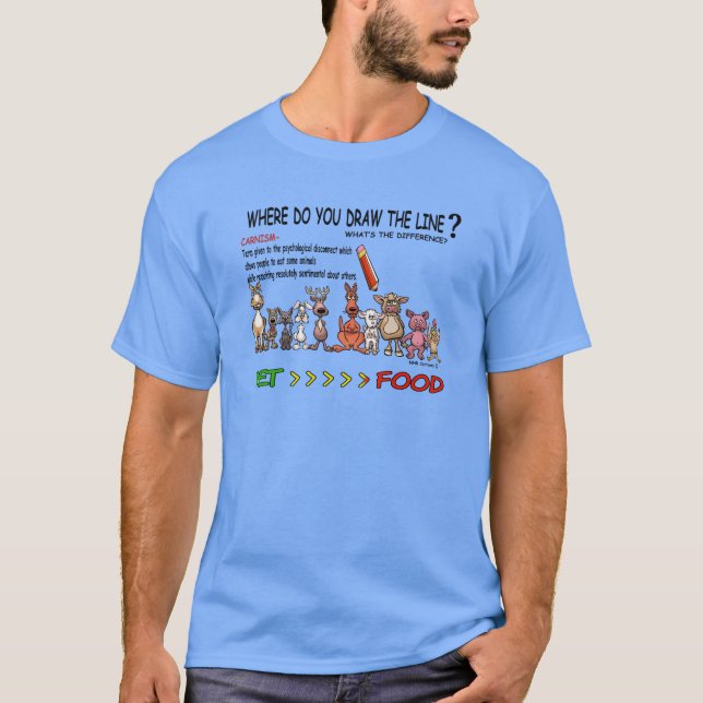 CAMISETA DIBUJE LA LÍNEA CARNISM (Anverso)