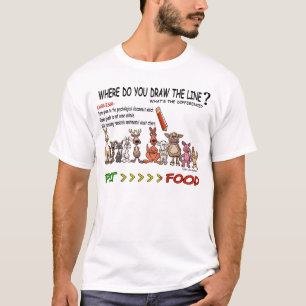 CAMISETA DIBUJE LA LÍNEA CARNISM