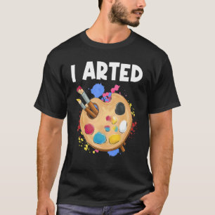 Camiseta Dibujé pintura gráfica pintando pintura pintando a