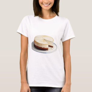 Camiseta Dibujo acuarela de un pastel de queso