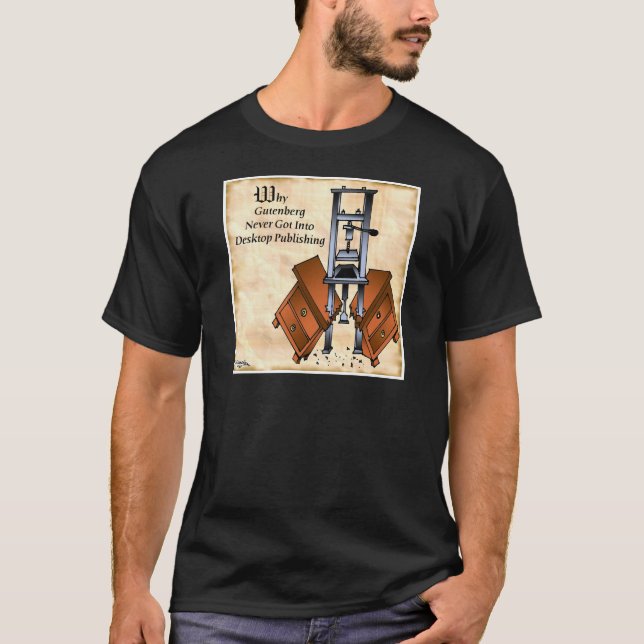 Camiseta Dibujo animado 3477 de Gutenberg (Anverso)
