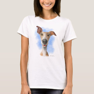 Camiseta Dibujo animado adorable de Whippet 