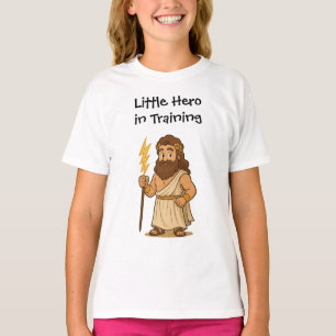 Camiseta Dibujo Animado Adorable de Zeus – Pequeño Héroe Gr