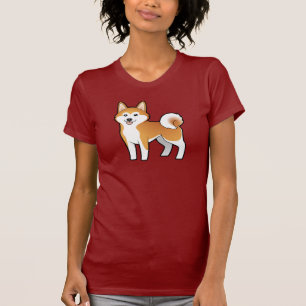Camiseta Dibujo animado Akita Inu/Shiba Inu