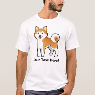 Camiseta Dibujo animado Akita Inu/Shiba Inu