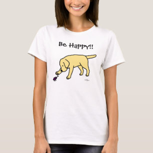 Camiseta Dibujo animado amistoso Labrador del laboratorio