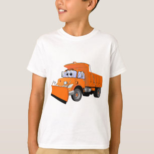 Camiseta Dibujo animado anaranjado del quitanieves