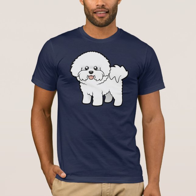Camiseta Dibujo animado Bichon Frise (Anverso)