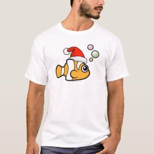Camiseta Dibujo animado Clownfish Santa