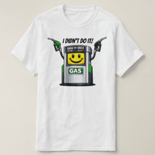 Camiseta Dibujo Animado de Bomba de Gasolina Divertido No L