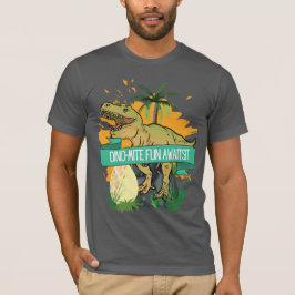 CAMISETA DIBUJO ANIMADO DE CITA DE DINOSAURIO