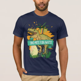 CAMISETA DIBUJO ANIMADO DE CITA DE DINOSAURIO