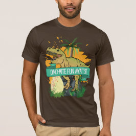 CAMISETA DIBUJO ANIMADO DE CITA DE DINOSAURIO