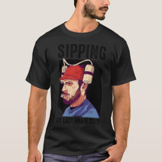 Camiseta Dibujo animado de detective con patrón de tablero