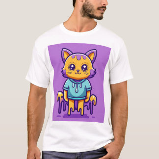 Camiseta dibujo animado de gato