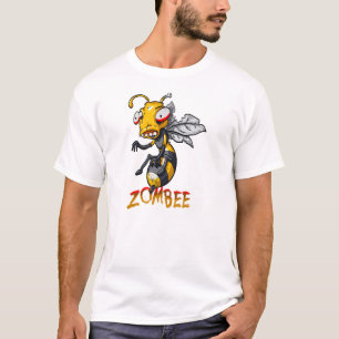 Camiseta Dibujo animado de la abeja del zombi