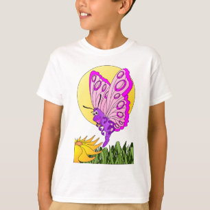 Camiseta Dibujo animado de la mariposa