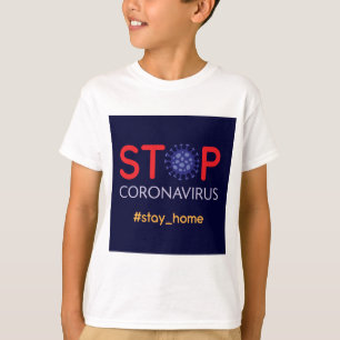 Camiseta Dibujo animado de la pandemia del virus corona