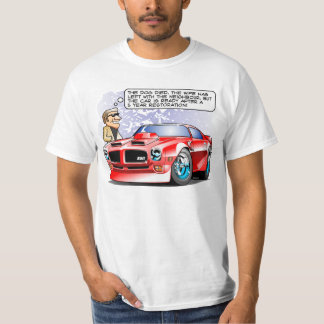 Camiseta Dibujo animado de la restauración del coche de