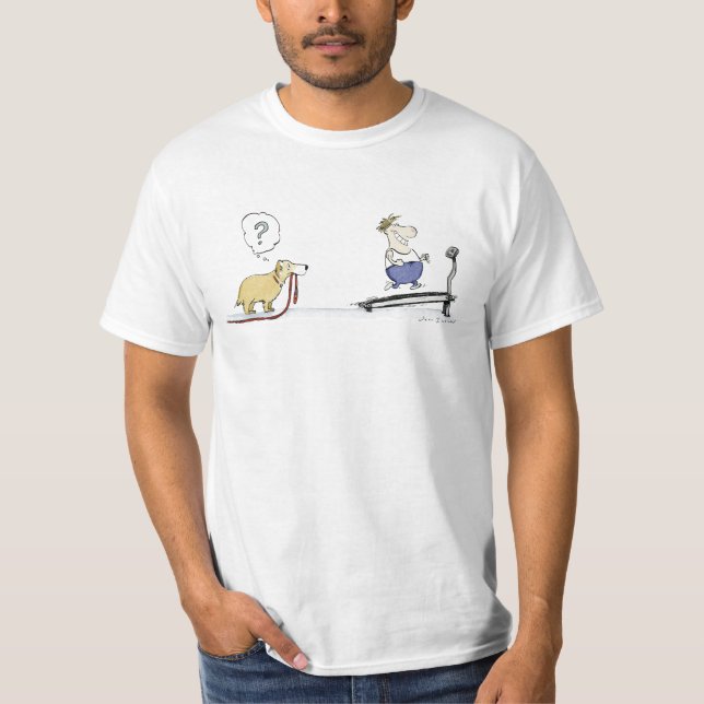 Camiseta Dibujo animado de la rueda de ardilla (Anverso)