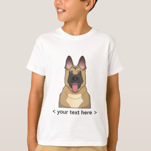 Camiseta Dibujo animado de Malinois del belga personalizado