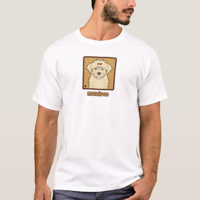 Camiseta Dibujo animado de Maltipoo (Anverso)