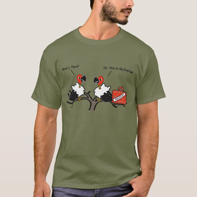 Camiseta Dibujo animado de mano del equipaje del Carrion de (Anverso)