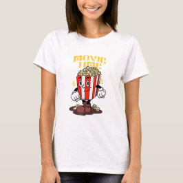 Camiseta Dibujo animado de mascota de palomitas de maíz