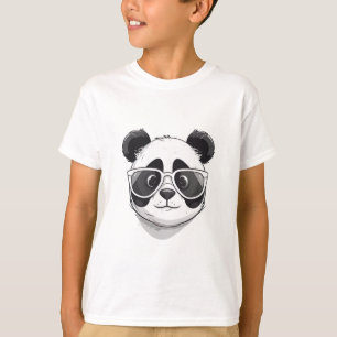 Camiseta Dibujo Animado de Panda Adorable