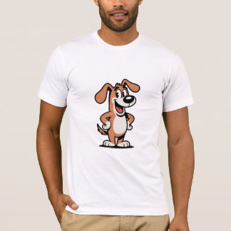 Camiseta Dibujo animado de perro Muttley riendo tímidamente