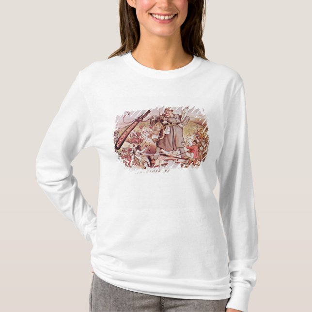 Camiseta Dibujo animado de presidente Roosevelt (Anverso)