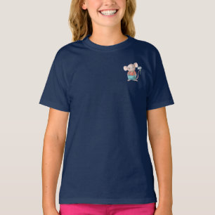 Camiseta Dibujo Animado de Ratón Pequeño y Lindo