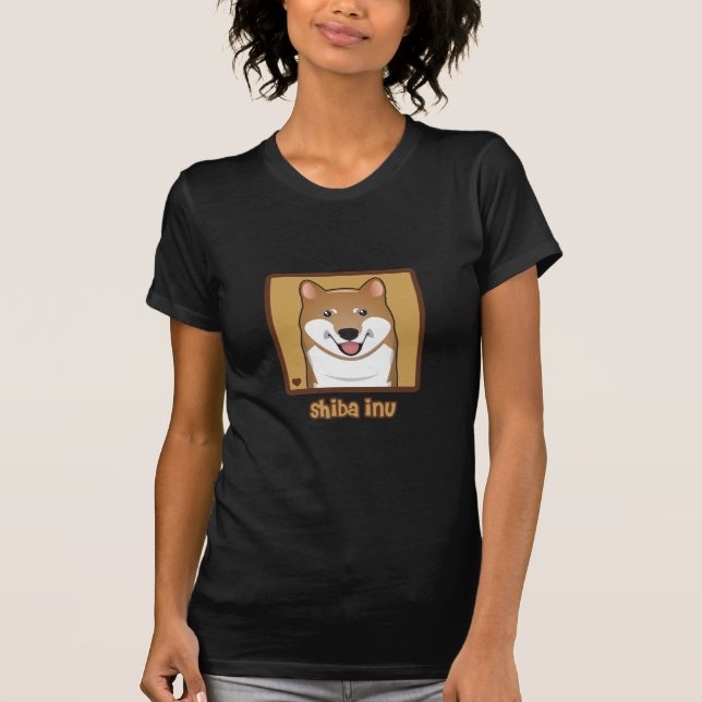Camiseta Dibujo animado de Shiba Inu (Anverso)