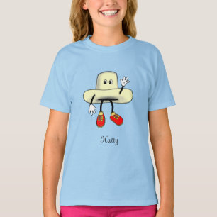 Camiseta Dibujo animado de sombrero feliz
