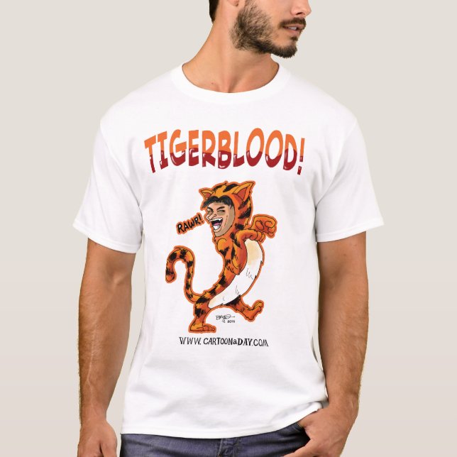 Camiseta Dibujo animado de Tigerblood (Anverso)