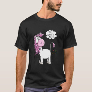 Camiseta Dibujo Animado de Unicornio Divertido Oh! Eso es F