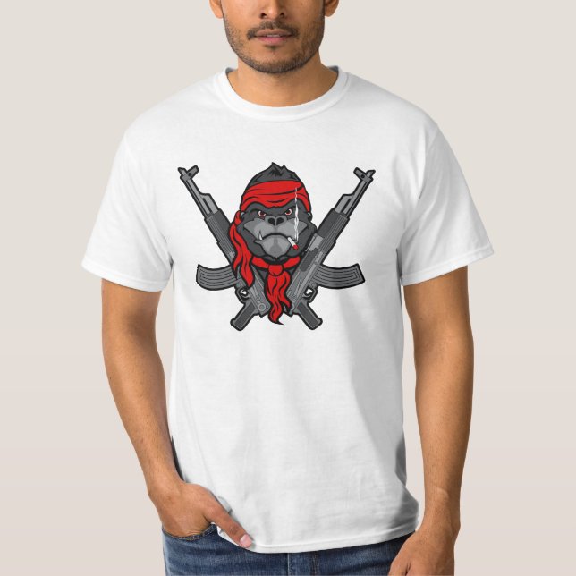 Camiseta Dibujo animado del combatiente del rebelde del (Anverso)