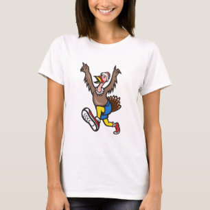 Camiseta Dibujo animado del corredor del funcionamiento de