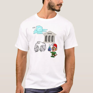 Camiseta Dibujo animado del duende de los ratones del banco