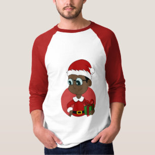 Camiseta Dibujo animado del muchacho del navidad