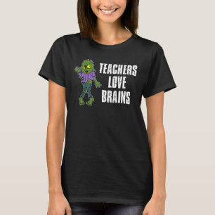Camiseta Dibujo animado del zombi de los cerebros del amor
