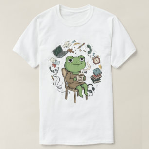 Camiseta Dibujo animado divertido calma en el caos