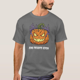 Camiseta Dibujo animado divertido de calabaza espeluznante 