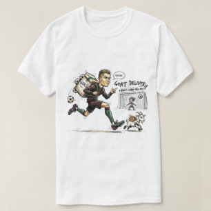 Camiseta Dibujo Animado Divertido de Fútbol – Diseño de Fan